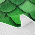 thumbnail image 5 of Manfei Fish Scale Quilt King, Vibrant Mermaid Princess King Coverlet Set, Green Lime, 3 Pieces, 1 Bedspread and 2 Pillowcases, 5 of 7