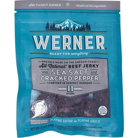Werner 2.4 oz. All Natural Peppered Beef Jerky