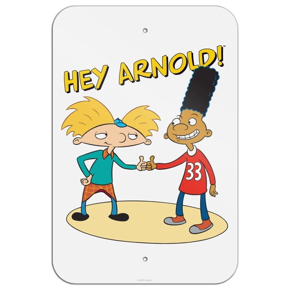 Hey Arnold! and Gerald with Logo Home Business Office Sign