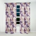 thumbnail image 2 of Designart "Ethereal Floral Elegance III" Floral Curtain Panels, 2 of 6