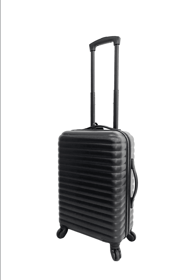 Protege 20Inch Hardside ABS Upright Luggage with 100% ABS Rich Black
