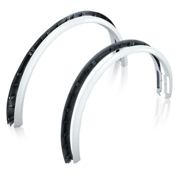 4Pcs Fender Flares White Wheel Molding Wide Body Fit For Tesla Model Y 2020-2024