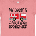 thumbnail image 4 of Inktastic Volunteer Firefighter Daddy Boys or Girls Baby T-Shirt, 4 of 5