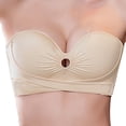 thumbnail image 2 of Bras For Women Strapless Non Slip Push Up Wire Comfort Lift And Support Anti Droop No Show Bandeau Underwear Seamless, 2 of 5