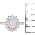 thumbnail image 2 of Everly Women's Opal and Topaz Rose Gold Plated Ring, 2 of 7