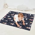 thumbnail image 2 of Dark Blue Ballerina Princess Pattern Blanket,Comfortable Soft Flannel Throw Blanket,All Season,Warm Lightweight Blankets for Sofa Bed Couch Living Room Chair,30"x40", 2 of 4