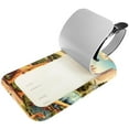thumbnail image 2 of Square 2Pack PU Leather Cartoon Dinosaur Cruise Luggage Tag with Privacy Cover and Name ID Tag for Travel Handbags Backpacks Luggage Tags, 2 of 6
