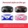 thumbnail image 2 of Ematic Bluetooth CD Boombox, Pink, EBB9224, 2 of 10