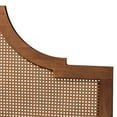 thumbnail image 4 of Baxton Studio Francine Modern Ash Walnut Woven Rattan Queen Size Bed, 4 of 6