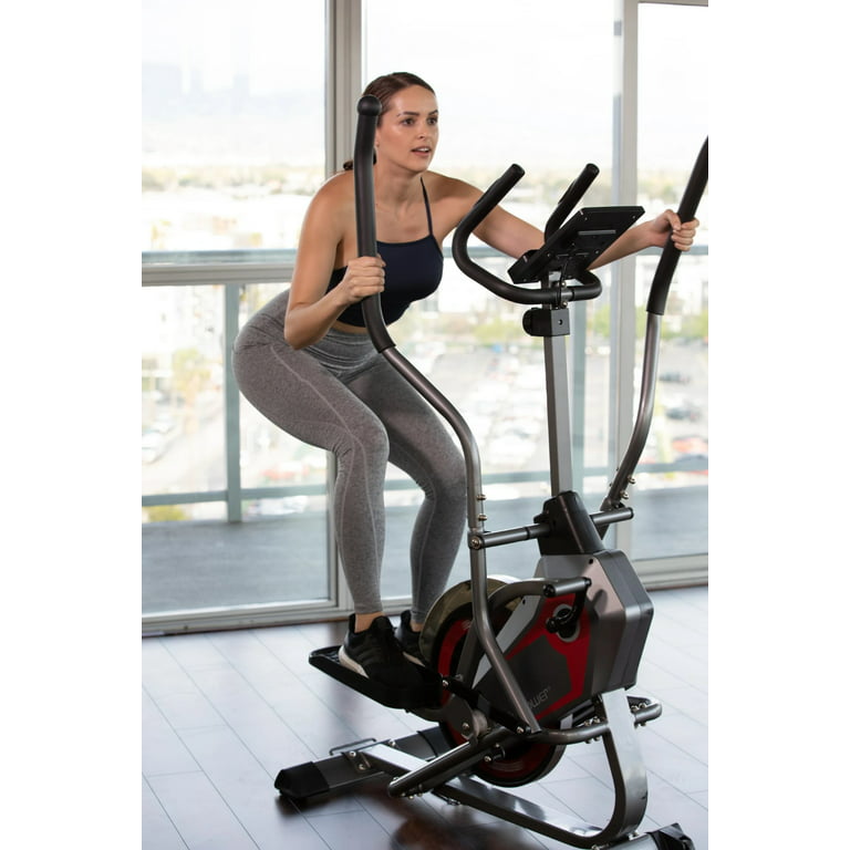 Body Flex Sports Stationary 2 In 1 Elliptical and Bike Trainer Machine 