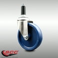 thumbnail image 2 of 5 Inch 316SS Solid Polyurethane Wheel Swivel 1-1/8 Inch Expanding Stem Caster, 2 of 2