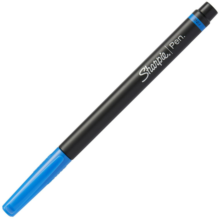 Sharpie Plastic Point Stick Permanent Water Resistant Pen, Black Ink, Fine,  4 per Pack : Office Products 