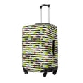thumbnail image 2 of Uemuo Striped With Palm Tree Branches Printed Washable Luggage Cover - Fashion Suitcase Protector Fits 18-32 Inch Luggage -X-Large, 2 of 9