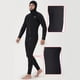 thumbnail image 2 of Naiovety Traje de baño con capucha Traje de baño de cuerpo completo Conjunto de esnórquel Mono Gris XL Deportes acuáticos Negro XXL Naiovety OD019366-09, 2 of 6