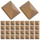 thumbnail image 2 of 100 Pcs 9x9cm Pyramid Spike Flatback Studs for Leathercraft Punk Rivet Clothes Bags Shoes Belt DIY Decoration, 2 of 5