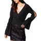 thumbnail image 1 of MinkPink suéter de punto cruzado para mujer, negro, grande, 1 of 1