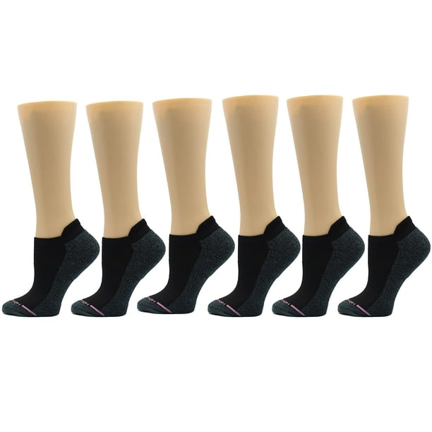 Dr. Motion Womens Low Cut Cushioned Breathable Compression Ankle Socks