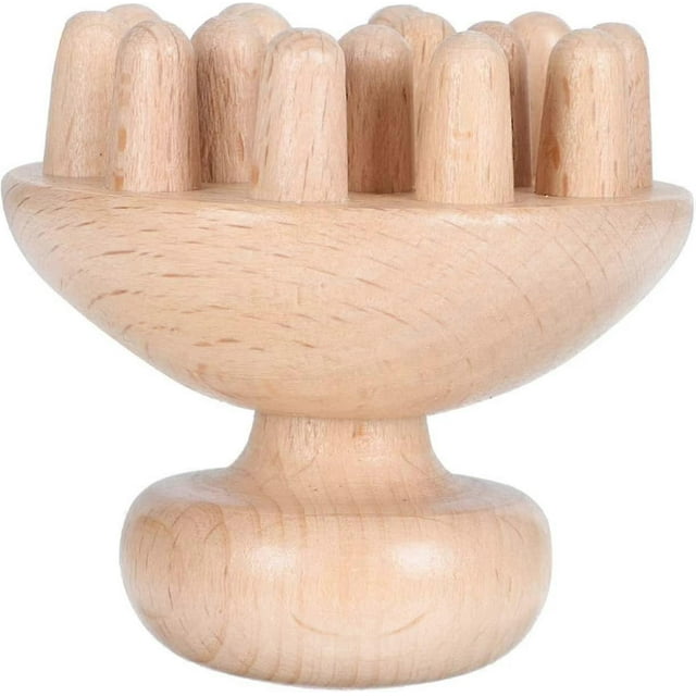 Wood Therapy Mushroom Wood Massager Wood Mushroom Therapy Tool Maderoterapia Mushroom Full Body Wood Massager Gua Sha Tools for Women Men Relief