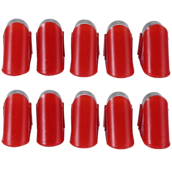 New Arrivals 10Pcs Stainless Steel Blades for Electric Potato Vegetable Fruit Peeler (Red)
