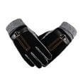thumbnail image 2 of Sonducket 1 par de guantes cálidos para hombres y mujeres, senderismo, viajes, esquí, adultos, guantes de cuero a prueba de viento, accesorios guantes y mitones Tipo 1 Negro, 2 of 6
