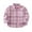 Pink-A, variant on Plaid Shirts For Boys Girls Lapel Button Down Falt Pocket Cardigan Casual Loose Stylish Fall Outwear For Kids (1-2Years, Red-C)