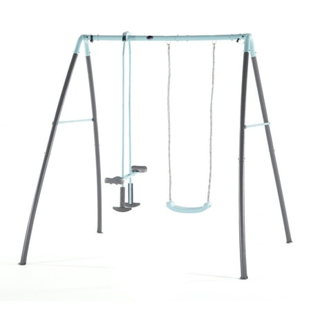 Plum Play Premium Metal Single Swing and Glider with Mist