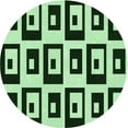 thumbnail image 1 of Ahgly Company Indoor Round Patterned Dark Forest Green Area Rugs, 5' Round, 1 of 1