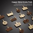 thumbnail image 2 of Bike Disc Brake Pads Copper-Based Semi-Metal Brake Pad Wear Resistant Brake Parts for Mountain Bike, 2 of 6