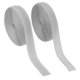 thumbnail image 1 of Cinta de gancho y bucle para coser Uxcell, 2 piezas de tiras de sujetador de nylon no adhesivas de 5 yardas en gris claro, 1 of 7
