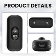 thumbnail image 3 of 2 Pcs Inline Cord Switch,AC 250V 6A On/Off Lamp Control Button,Appliance Rocker Switches for Appliance or Bedroom Table Lamp Desk Black, 3 of 7