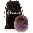 thumbnail image 5 of CRYSTALFY: Crystal Phone Grip & Phone Stand with Authentic Natural Amethyst Gemstone with Natural Edge Swappable Top, Expandable Collapsible Holder for Smartphones and Tablets, 5 of 8