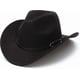 thumbnail image 1 of Unisex Cowboy Hat, Western Hat For Men Cowboy Felt Hat Adjustable Outdoor Hat, 1 of 5