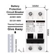 thumbnail image 3 of Interruptor de desconexión solar DIHOOL 40A, montaje en riel DIN de 2 polos, 3 of 7