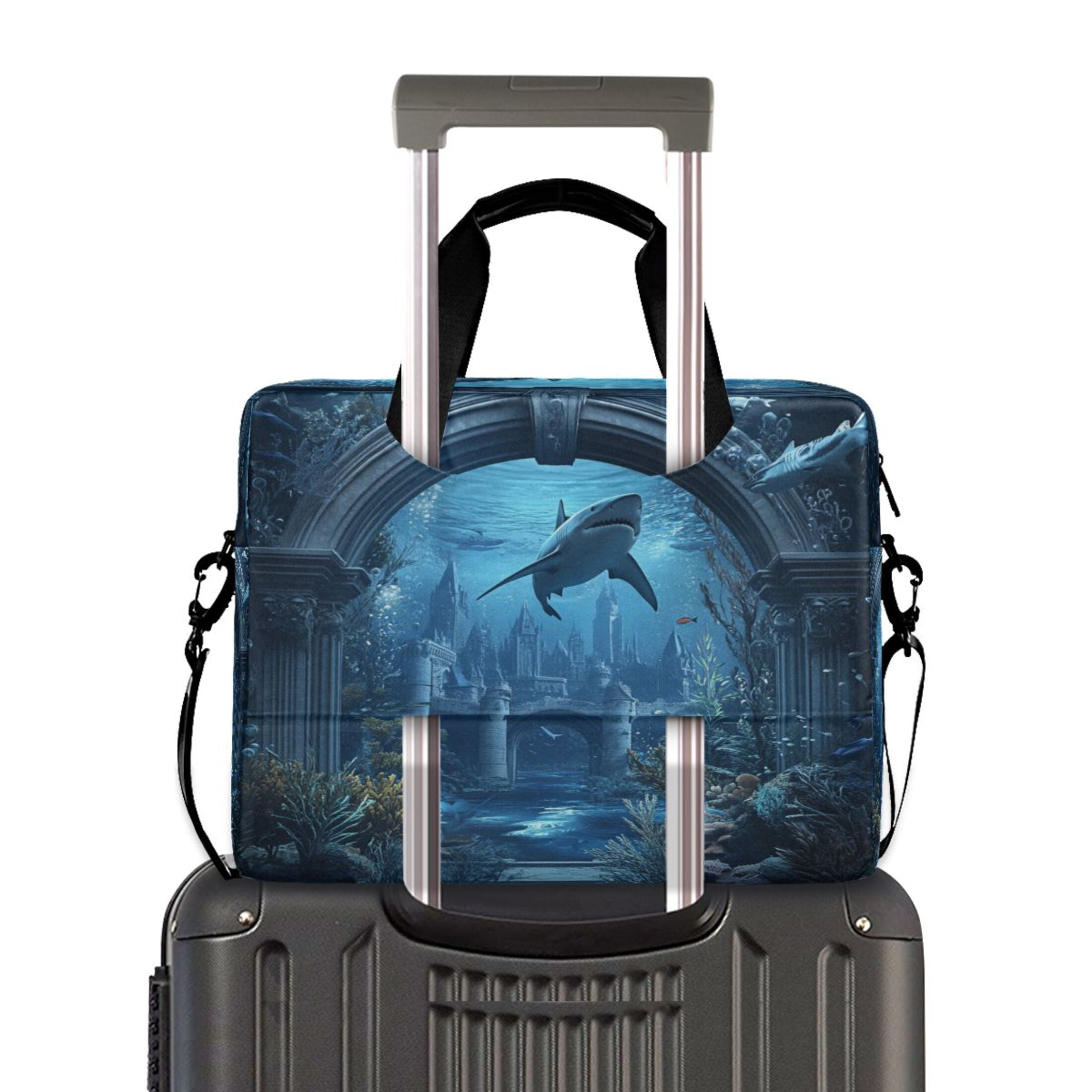 16" Laptop Tote Bag Laptop Sleeve Case Computer Briefcase for Work & Travel Undersea Fantasy World