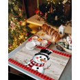 thumbnail image 6 of Christmas Placemats Set of 4, Cute Snowman Place Mats Red Buffalo Plaid Wood Grain Placemat Table Decoration for Kitchen Table Dinner Xmas Holiday Party Home Decor Indoor Outdoor 13x19 Inch, 6 of 9
