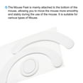 thumbnail image 3 of Unique Bargains Rounded Curved Edges Mouse Feet Skates 0.8mm w Cleaning Paper for G403/G603/G703 Gaming Mouse White 3Pcs/2 Set, 3 of 5