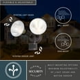 thumbnail image 6 of Bronze Motion Sensor Dusk to Dawn Outdoor Security Flood Light - 2 Adjustable Light Heads - 4 Modes, 6 of 14