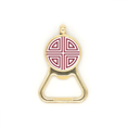thumbnail image 1 of Traditional Four China Chinese Symbol Beer Bottle Cap Opener Stainless Steel Key Chain, 1 of 3