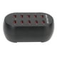 thumbnail image 4 of Cargador de escritorio con múltiples puertos USB, estación de carga USB, estación de carga con 10 puertos USB, concentrador de carga USB, verdadera excelencia, 4 of 9