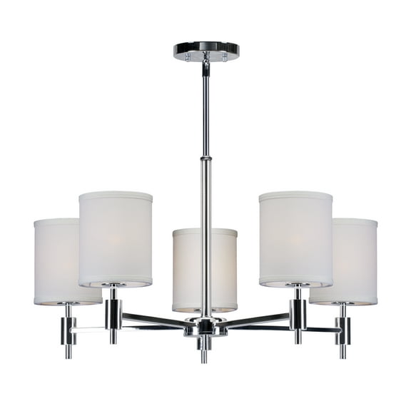 Forte Lighting 7081-05 5 Light 25" Wide Chandelier - Chrome