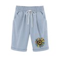 thumbnail image 1 of Pantalones Cortos Casuales para Mujer Día de la Independencia Impreso Elástico de la Cintura, Pantalones Cortos de Verano para Mujeres, 1 of 5