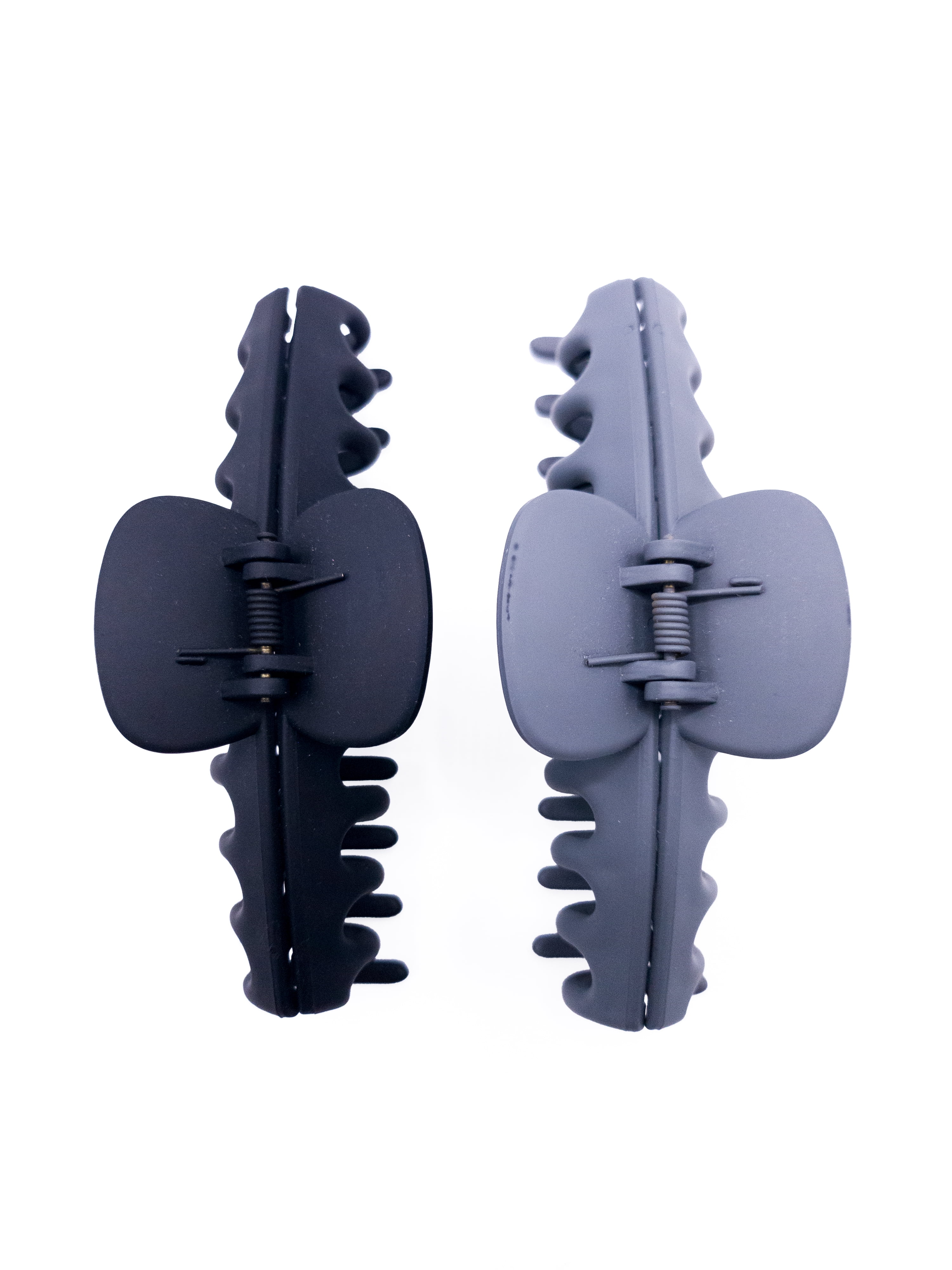 Time and Tru Women's Hair Claw Clip 2-Pack, Gray