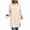 A506-Khaki, variant on Women's Hooded Drawstring Long Sleeve with Pocket Sweatshirt Dress Loose Fit Side Slit Soft Casual Hoodie Tunic