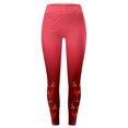 thumbnail image 4 of WILLBEST Leggings Navideños para Mujer, Pantalones de Yoga, Fitness, Deportivos, con Estampado de Cristal Rojo, Cintura Alta, Elásticos, Cómodos, para Entrenamiento, 2444 Mediana, 4 of 4