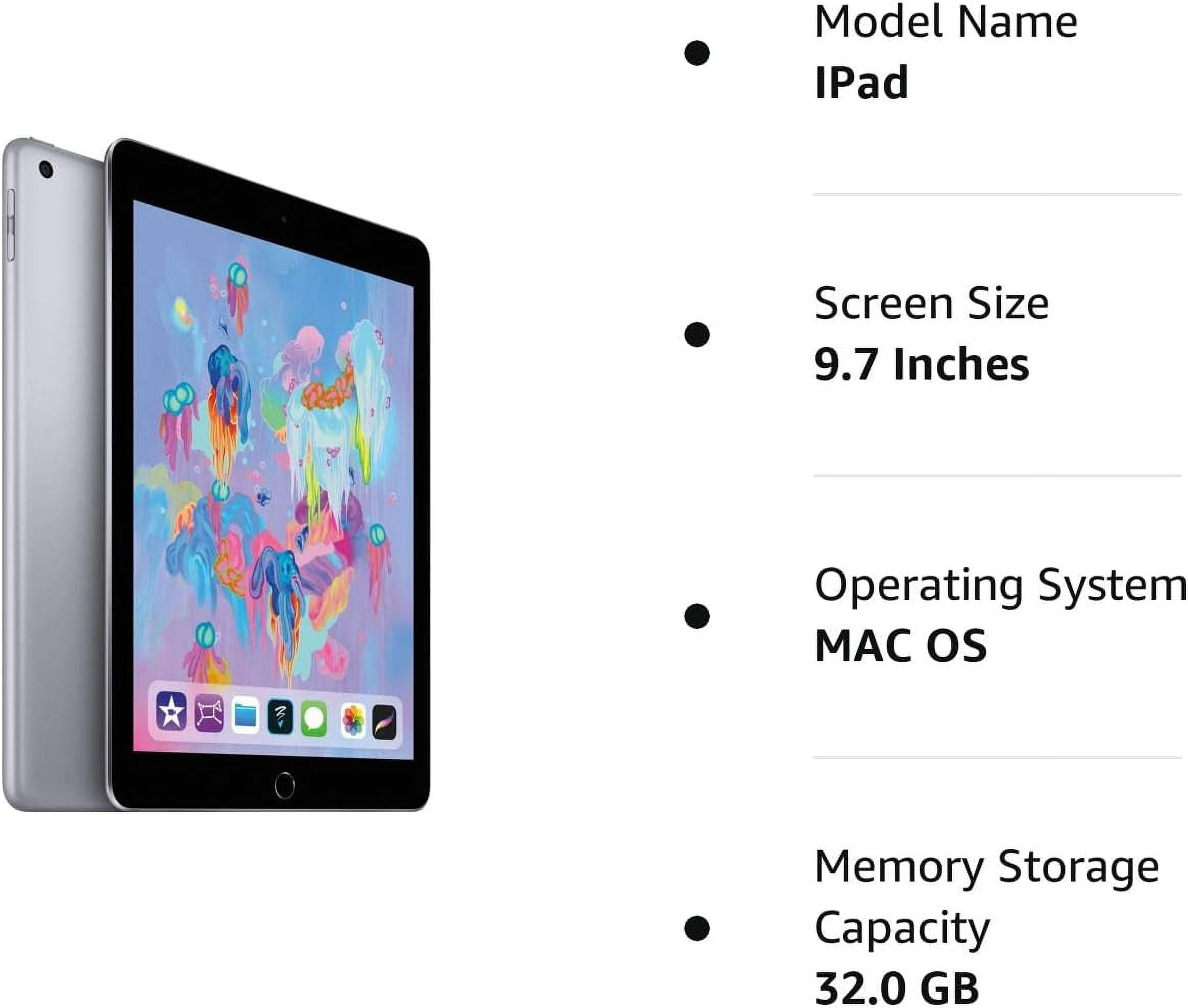 Apple iPad 6th Gen 128GB (WiFi Only) - Silver 9.7 Apple iPad 6th Gen 128GB (WiFi Only) - Silver 9.7