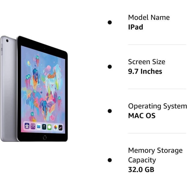 Refurbished Apple iPad 6th Gen - WiFi Only - 32GB - Space Gray Refurbished Apple iPad 6th Gen - WiFi Only - 32GB - Space Gray