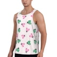 thumbnail image 2 of Pofeuu Flower on ladybirds Print Men's Workout Tank Tops Sleeveless Muscle Gym Shirt Quick Dry -Small, 2 of 7