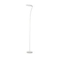 thumbnail image 2 of ORE International 72" Metal Castor Torchiere LED Floor Lamp in Satin White, 2 of 2