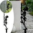 thumbnail image 2 of Black Skeleton Metal Stakes - Halloween Yard Decor, Outdoor Silhouette Lawn Stakes for Spooky Garden & Pathway Halloween Decorations, 2 of 7