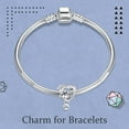thumbnail image 5 of ROSIANNA 925 Sterling Silver Charm for Bracelets Paw Heart for Mom Dangle Charms Women Bracelet Charm, 5 of 5